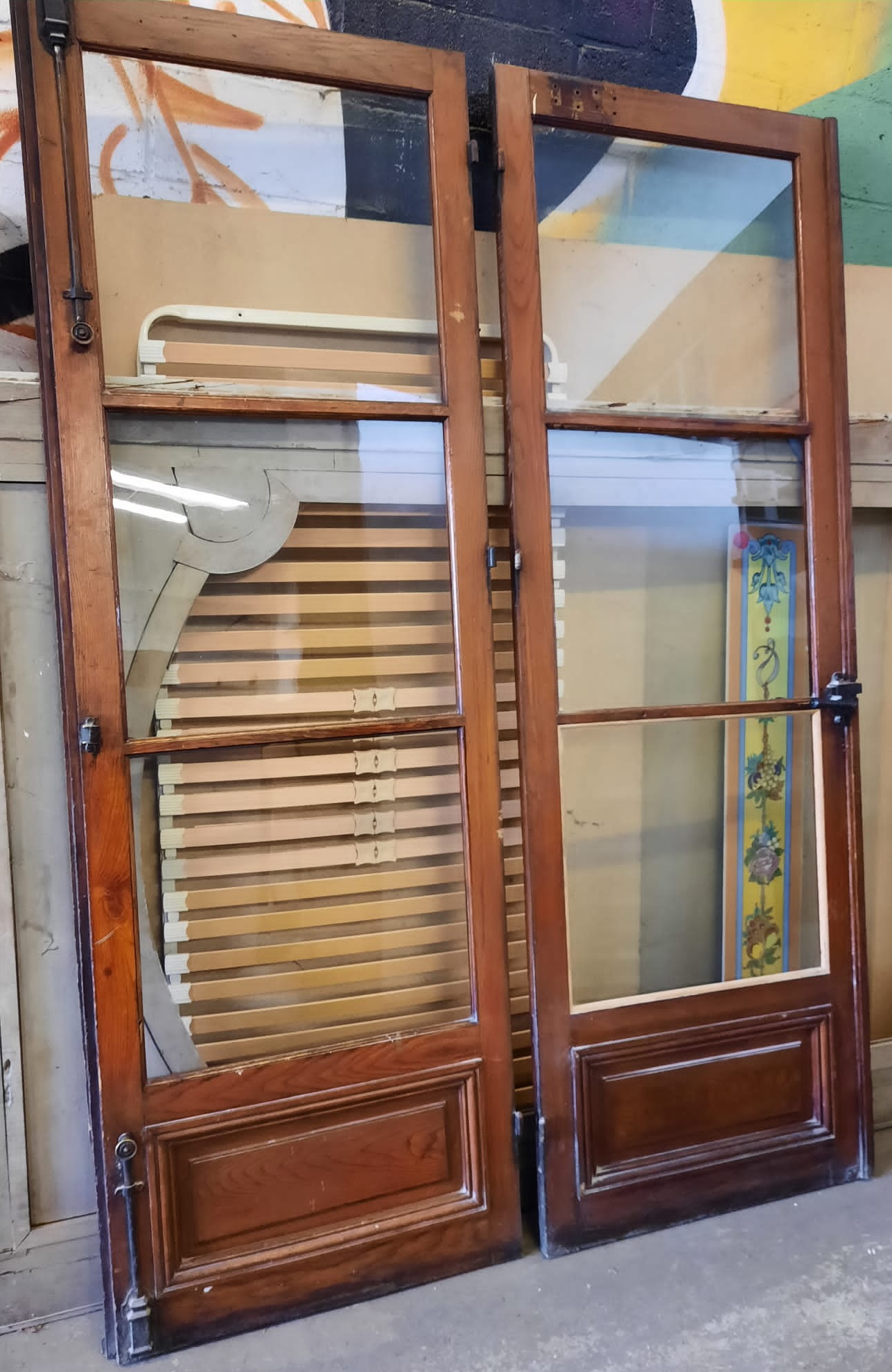 A pair of French Glazed Doors